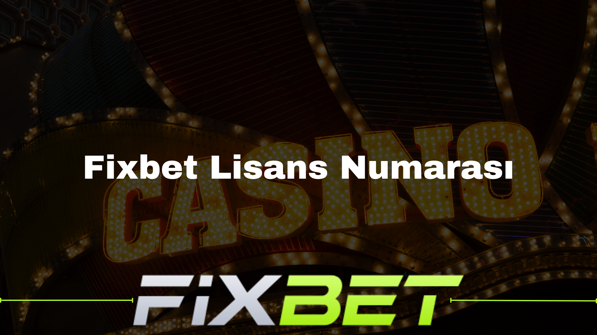 Fixbet Lisans Numarası